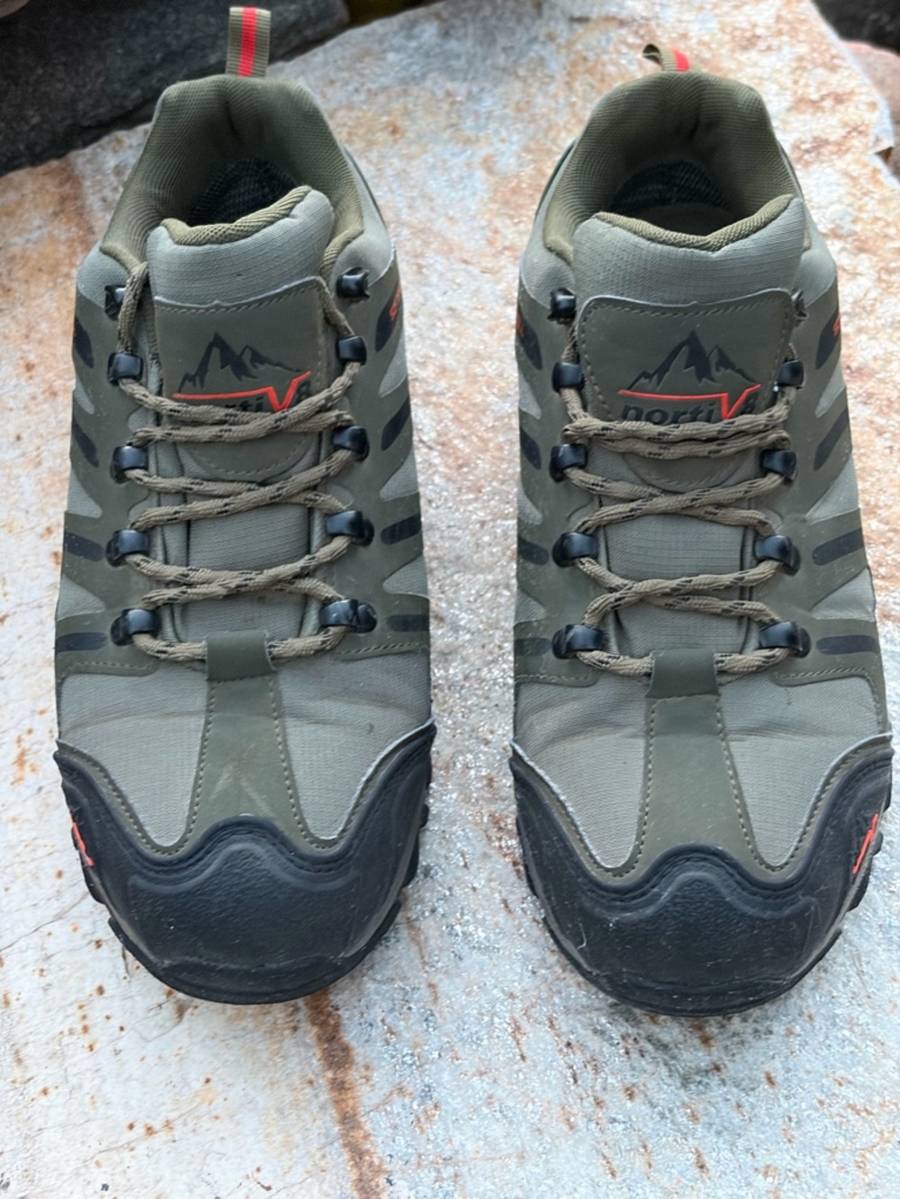 NORTIV 8 Mens‎ 8 Hiking Shoes Softshell Trail Outdoor Lightweight Green